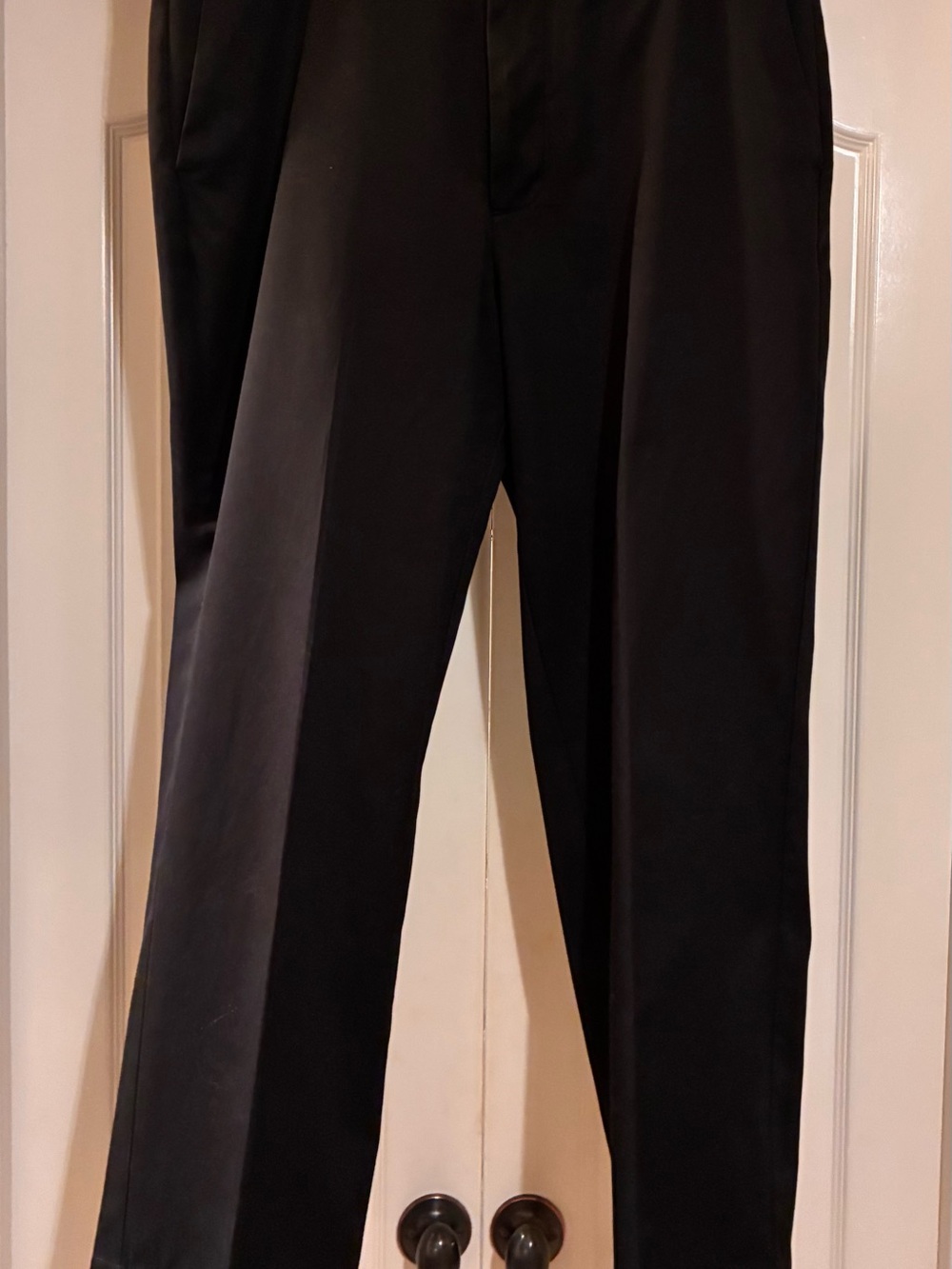 Dockers Men's Black Dress Pants with Crease